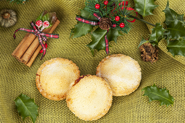 Home baked mince pies for christmas