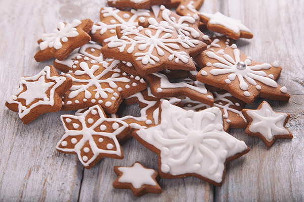 Gingerbread Christmas Star Cookies